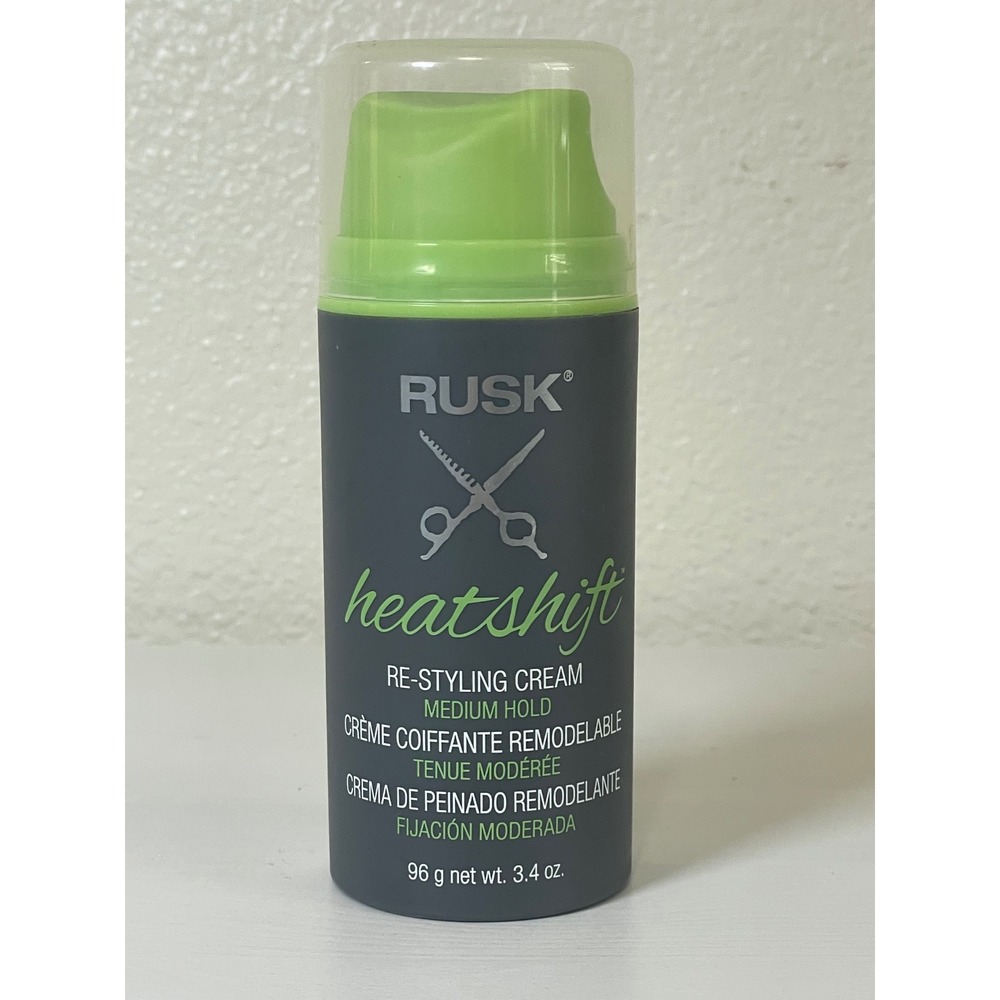 Rusk Heatshift Re-Styling Cream 3.4oz Grey Full Medium Hold Heat Activated